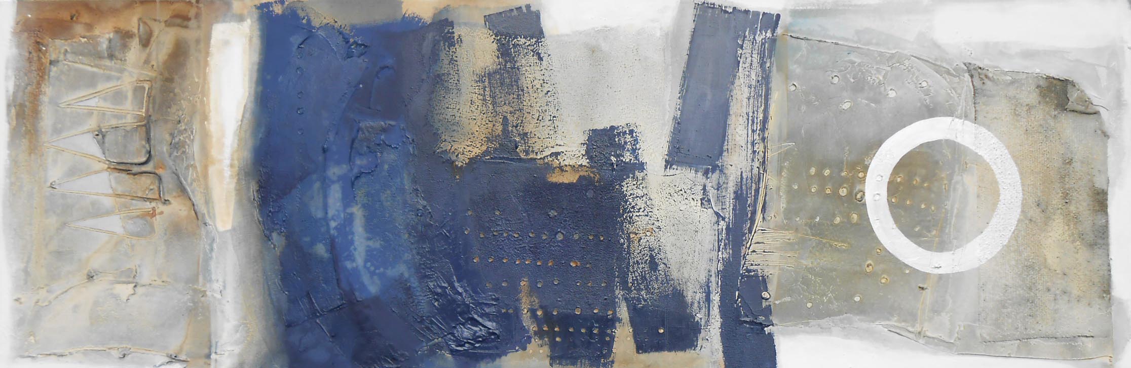 Vicky Sanders Abstract - Nautical Blue