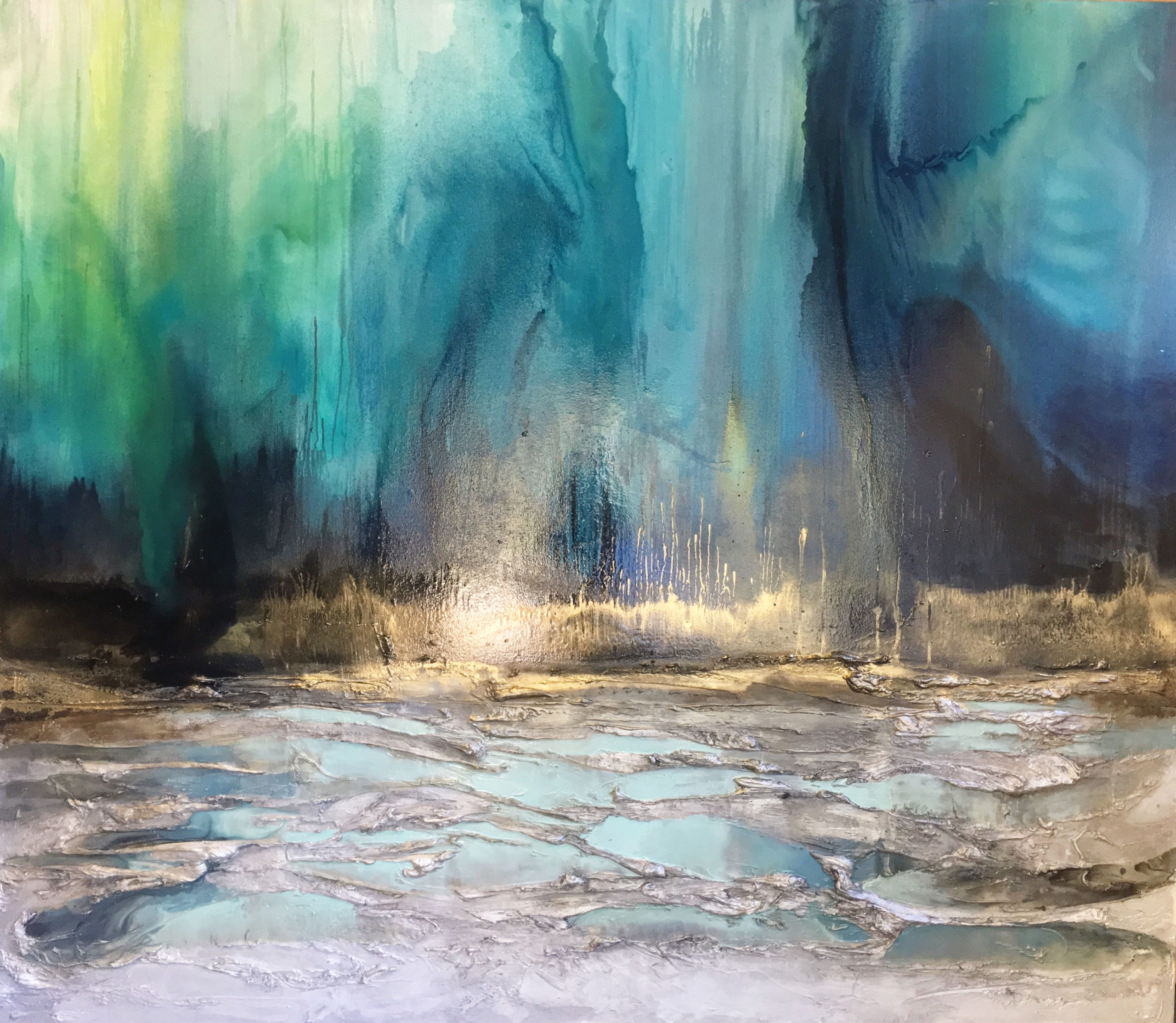 Vicky Sanders Abstract - Northern Lights